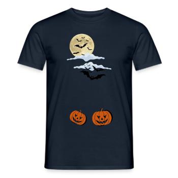 La veille d’Halloween - T-shirt homme - marine - Devant - AI Model Male 178 light (178cm)