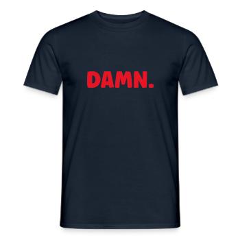 Damn - Verdammt - Men's T-Shirt - navy - Front - AI Model Male 178 light (178cm)