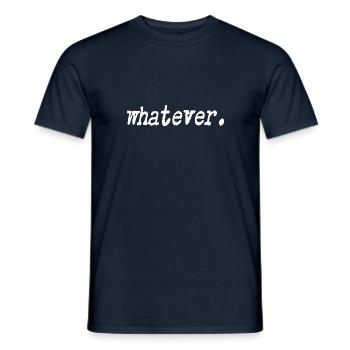 Whatever - Men's T-Shirt - navy - Front - AI Model Male 178 light (178cm)