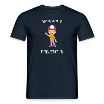 Benjam - Prank - T-shirt homme - marine - Devant - AI Model Male 178 light (178cm)