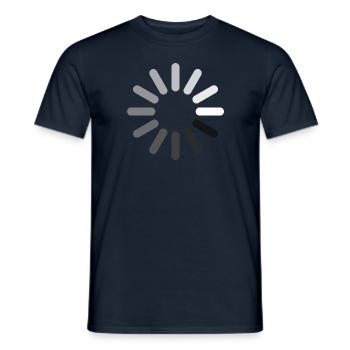 Ladesymbol (negativ) - Männer T-Shirt - Navy - Vorne - AI Model Male 178 light (178cm)