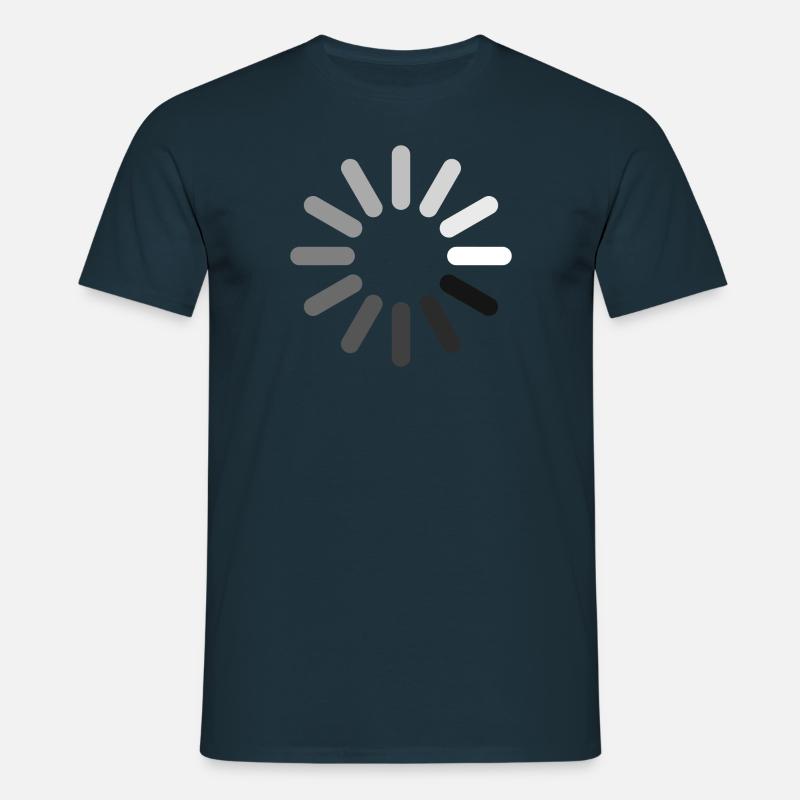 Loading Icon (Negative) - Men's T-Shirt - navy