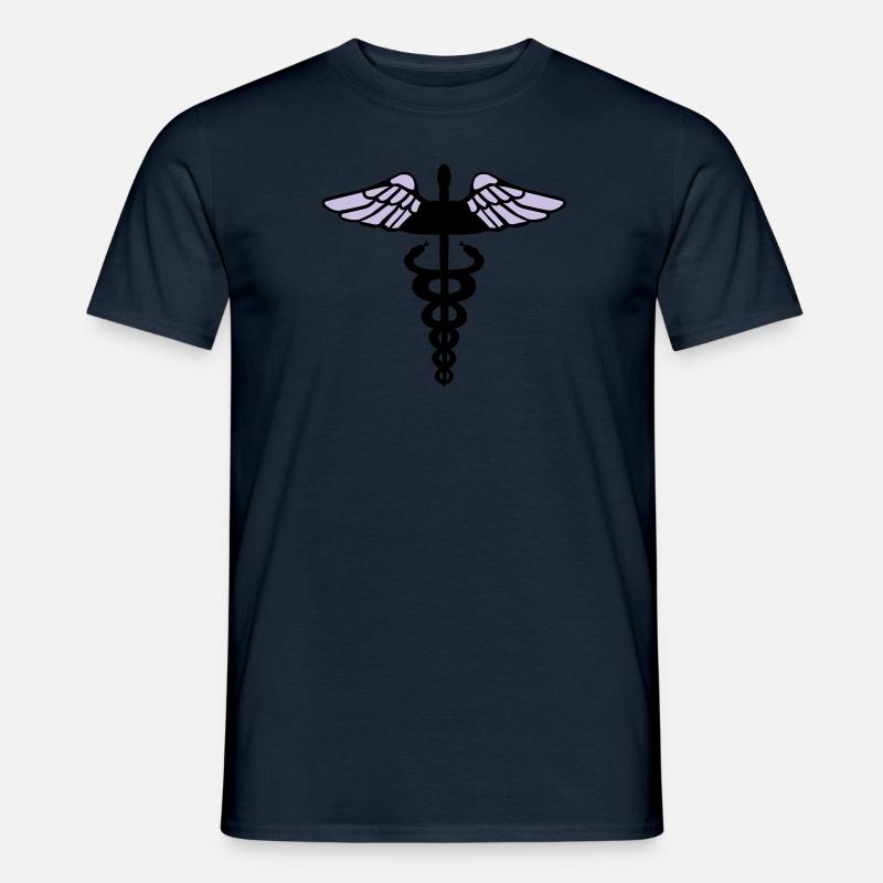 Caduceus - Männer T-Shirt - Navy