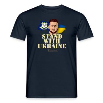 ukraine connecticut - Männer T-Shirt - Navy - Vorne - AI Model Male 178 light (178cm)