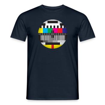 test card - Men's T-Shirt - navy - Front - AI Model Male 178 light (178cm)