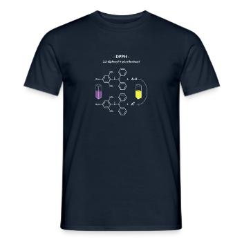 DPPH 2 2 diphenyl 1 picrylhydrazyl - T-shirt homme - marine - Devant - AI Model Male 178 light (178cm)