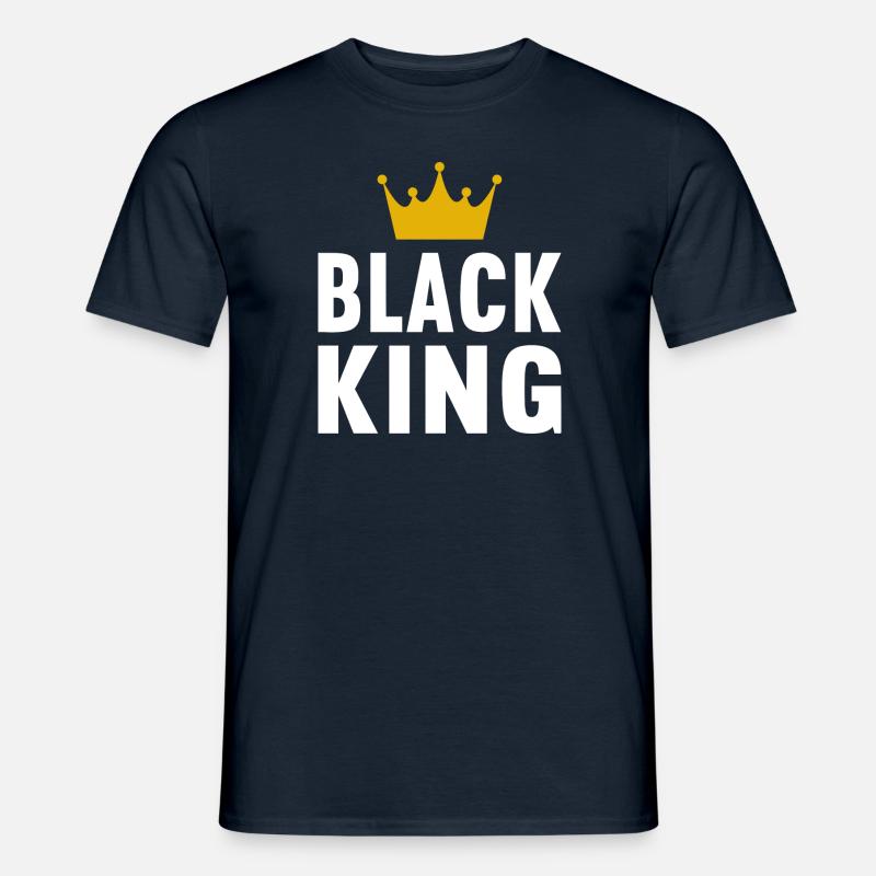Black King - Männer T-Shirt - Navy