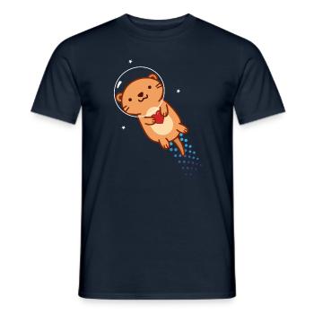 Salutations de Otter Space - T-shirt homme - marine - Devant - AI Model Male 178 light (178cm)