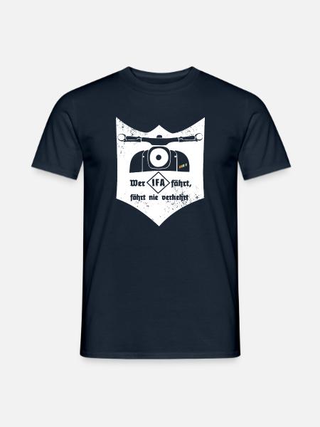 Schwalbe - IFA - VEB - DDR - Ostkult - Männer T-Shirt - Navy