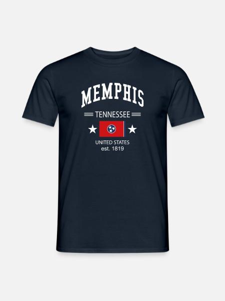Memphis - Men's T-Shirt - navy