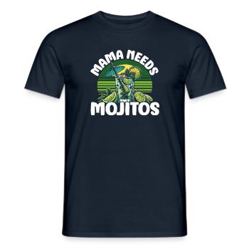 Mama needs Mojitos - Men's T-Shirt - navy - Front - AI Model Male 178 light (178cm)