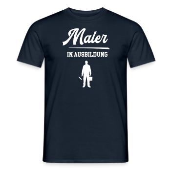 Ausbildung Maler Azubi Malerei Malerazubi Lehrling - Männer T-Shirt - Navy - Vorne - AI Model Male 178 light (178cm)