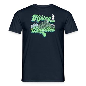 Hiking Buddies Hiking Clothing Outdoor Camping - Men's T-Shirt - navy - Front - AI Model Male 178 light (178cm)