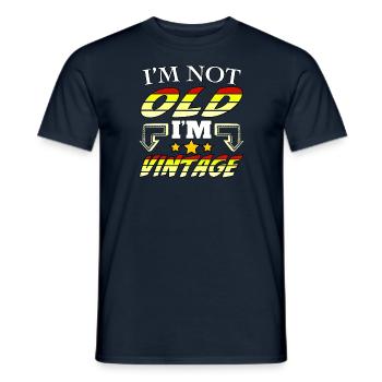 I'm not old, I'm vintage - Men's T-Shirt - navy - Front - AI Model Male 178 light (178cm)