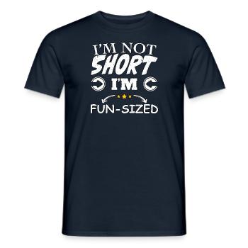 I'm not short, I'm fun size - Men's T-Shirt - navy - Front - AI Model Male 178 light (178cm)