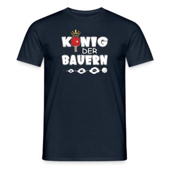 Tennis de table, Roi des paysans, Chance, Lucky Kant - T-shirt homme - marine - Devant - AI Model Male 178 light (178cm)
