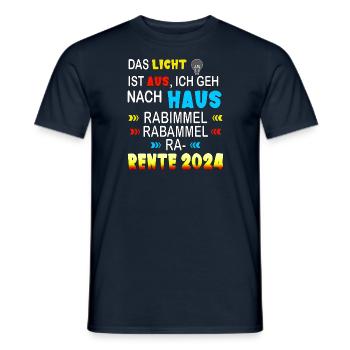 Rente 2024 - Kinderlied St. Martin - Männer T-Shirt - Navy - Vorne - AI Model Male 178 light (178cm)