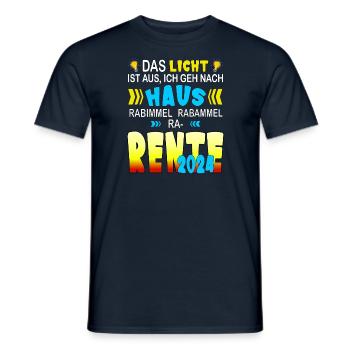 Pension 2024 - Chanson pour enfants Saint-Martin - T-shirt homme - marine - Devant - AI Model Male 178 light (178cm)