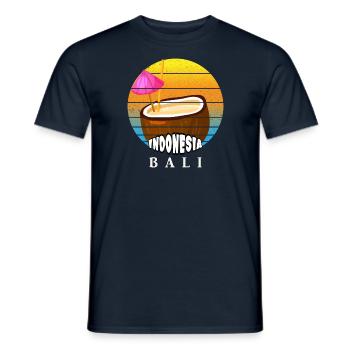 Bali - Indonesien - Männer T-Shirt - Navy - Vorne - AI Model Male 178 light (178cm)