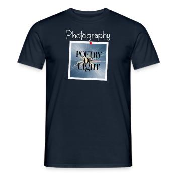 Photography is the poetry of light - Männer T-Shirt - Navy - Vorne - AI Model Male 178 light (178cm)