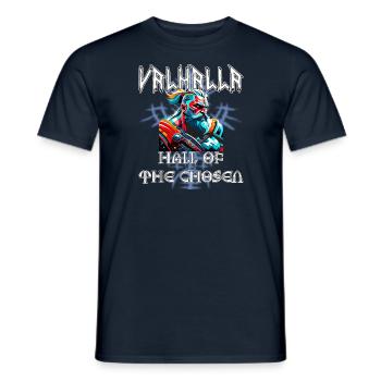 Valhalla - Salle des élus - T-shirt homme - marine - Devant - AI Model Male 178 light (178cm)