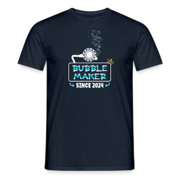 Bubblemaker Scuba Diving seit 2024 - Männer T-Shirt - Navy - Vorne - AI Model Male 178 light (178cm)