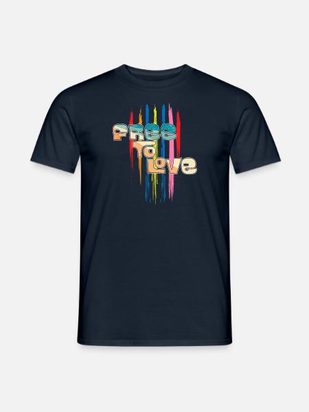 Libre d’aimer - T-shirt homme - marine