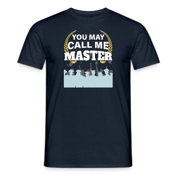 You can call me Master's Degree Design - Men's T-Shirt - navy - Front - AI Model Male 178 light (178cm)