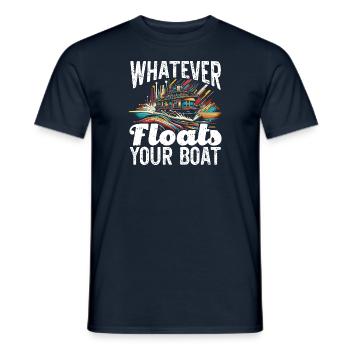 Whatever floats your boat - Men's T-Shirt - navy - Front - AI Model Male 178 light (178cm)