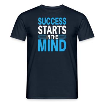 Success starts in the mind - Männer T-Shirt - Navy - Vorne - AI Model Male 178 light (178cm)