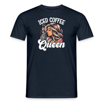 Iced Coffee Queen - Männer T-Shirt - Navy - Vorne - AI Model Male 178 light (178cm)