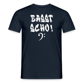 Basst scho - lustiges Musiker Design - Männer T-Shirt - Navy - Vorne - AI Model Male 178 light (178cm)
