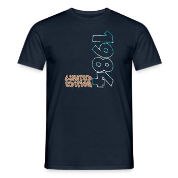 Design de plage en édition limitée de 1984 - T-shirt homme - marine - Devant - AI Model Male 178 light (178cm)