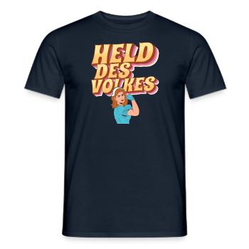 Held des Volkes - Männer T-Shirt - Navy - Vorne - AI Model Male 178 light (178cm)