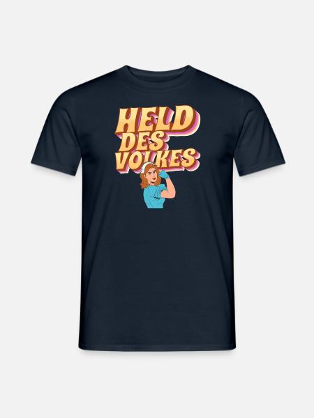 Held des Volkes - Männer T-Shirt - Navy
