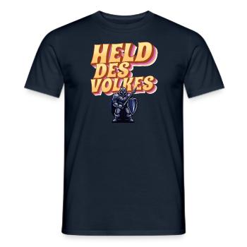 Held des Volkes - Männer T-Shirt - Navy - Vorne - AI Model Male 178 light (178cm)