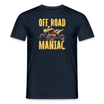 Offroad Maniac - Conception d’aventure en quad - T-shirt homme - marine - Devant - AI Model Male 178 light (178cm)