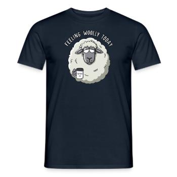 Feeling Woolly today - Männer T-Shirt - Navy - Vorne - AI Model Male 178 light (178cm)