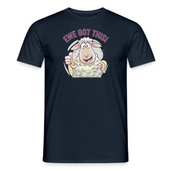 Ewe Got This - Men's T-Shirt - navy - Front - AI Model Male 178 light (178cm)