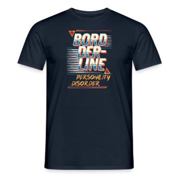 Limite - T-shirt homme - marine - Devant - AI Model Male 178 light (178cm)