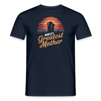 La meilleure mère du monde - T-shirt homme - marine - Devant - AI Model Male 178 light (178cm)