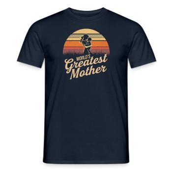 La meilleure mère du monde - T-shirt homme - marine - Devant - AI Model Male 178 light (178cm)