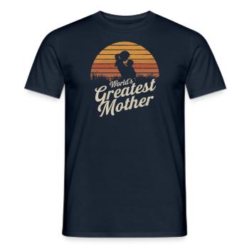 La meilleure mère du monde - T-shirt homme - marine - Devant - AI Model Male 178 light (178cm)