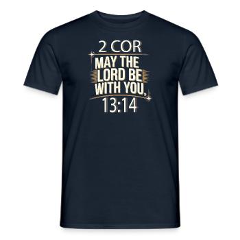 Que le Seigneur soit avec vous - T-shirt homme - marine - Devant - AI Model Male 178 light (178cm)