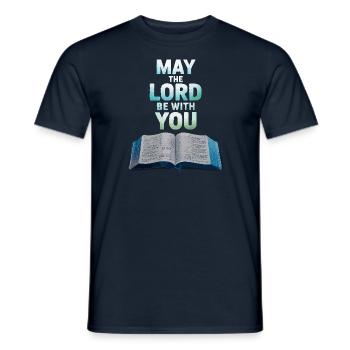 Que le Seigneur soit avec vous - T-shirt homme - marine - Devant - AI Model Male 178 light (178cm)