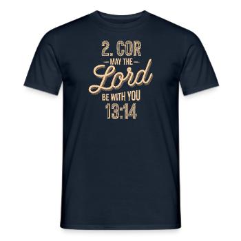 Que le Seigneur soit avec vous - T-shirt homme - marine - Devant - AI Model Male 178 light (178cm)