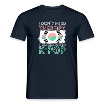 K-pop - T-shirt homme - marine - Devant - AI Model Male 178 light (178cm)