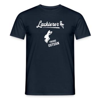 Lackierer Frohe Ostern Ostergeschenk Lackiererei - Männer T-Shirt - Navy - Vorne - AI Model Male 178 light (178cm)
