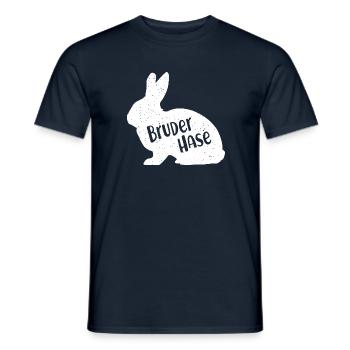 Bruder Hase Familie Geschwister Osterhase Hasen - Männer T-Shirt - Navy - Vorne - AI Model Male 178 light (178cm)