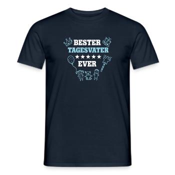 Tagesvater Abschied Kita Kindergarten Krippe - Männer T-Shirt - Navy - Vorne - AI Model Male 178 light (178cm)